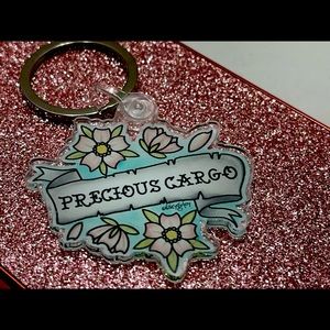 Schitt’s Creek Rose Apothecary Rosebud Motel Inspired keychain “Precious Cargo”